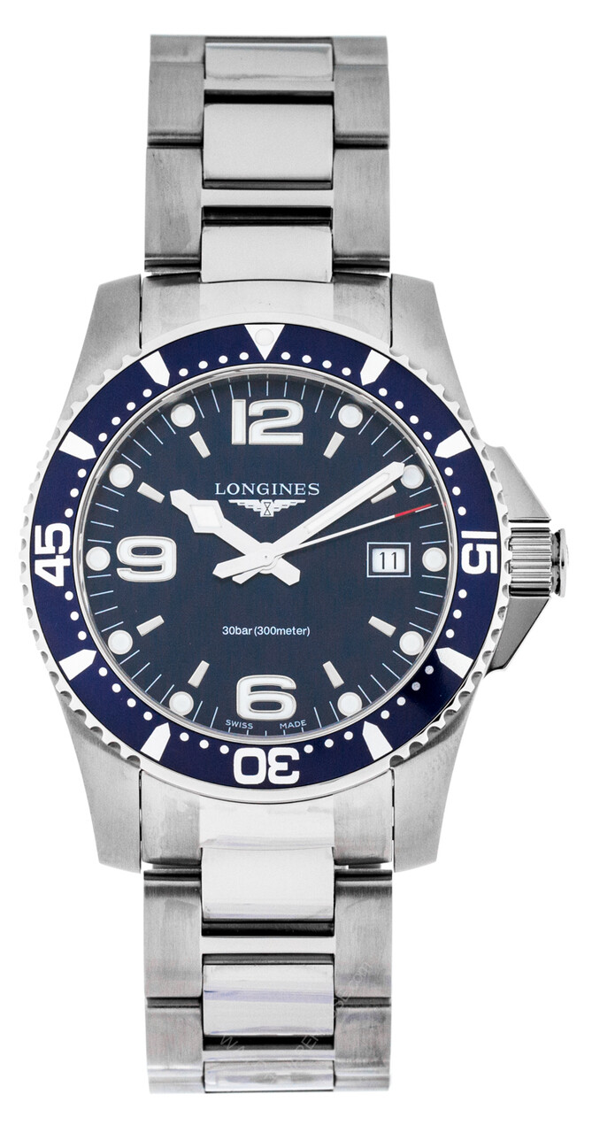 longines hydroconquest black dial